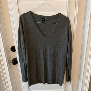 H&M Charcoal V-Neck Top